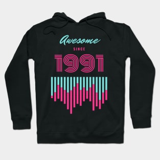 Awesome Since 1991, 30 years old, 30th Birthday Gift Hoodie